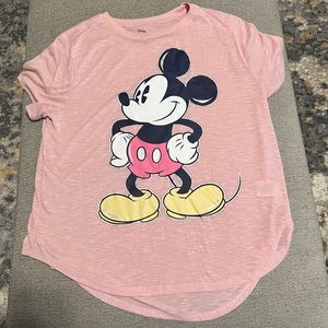 Juniors Mickey Mouse Short Sleeve Tshirt